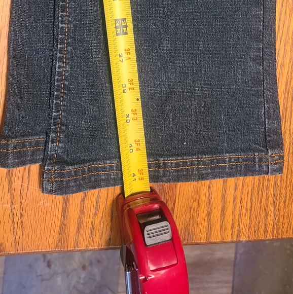 Vintage Y2K unique cut out low waist bell bottom jeans Y.O.Y.O. brand NTW - Picture 7 of 10